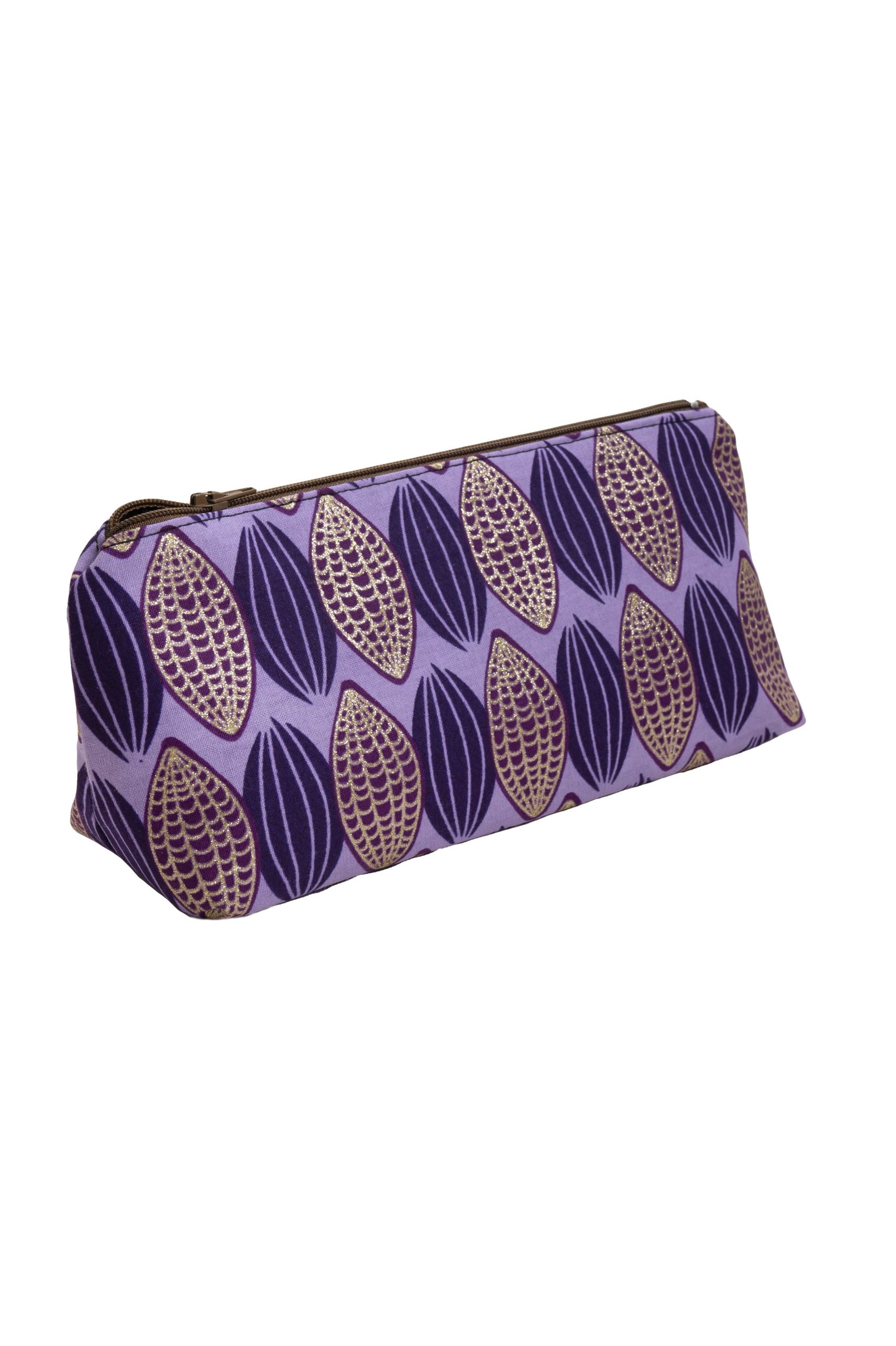 Purple ‘Kakao’ print – Small Makeup Bag