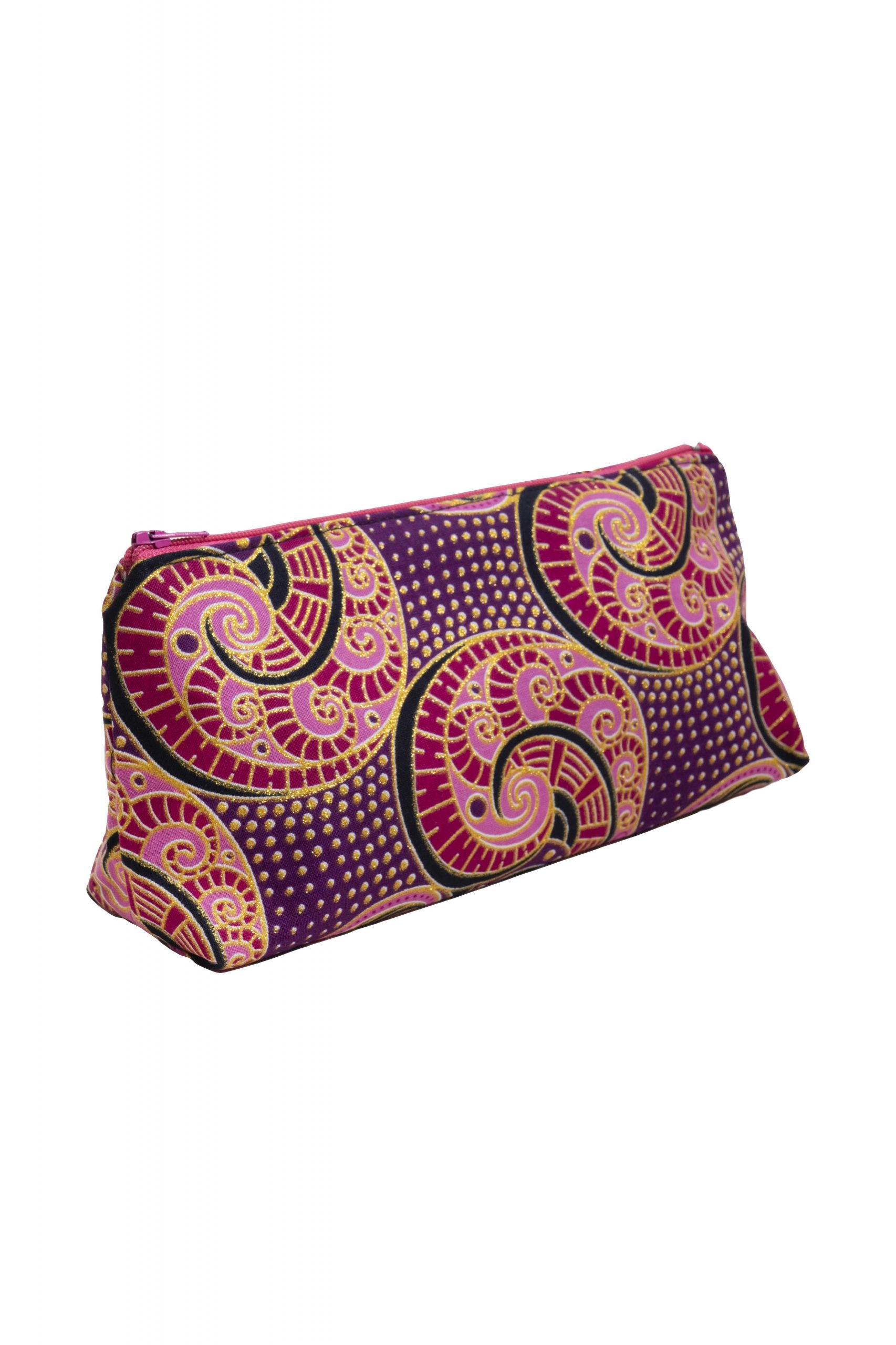 Pink Swirls – Small Makeup Bag