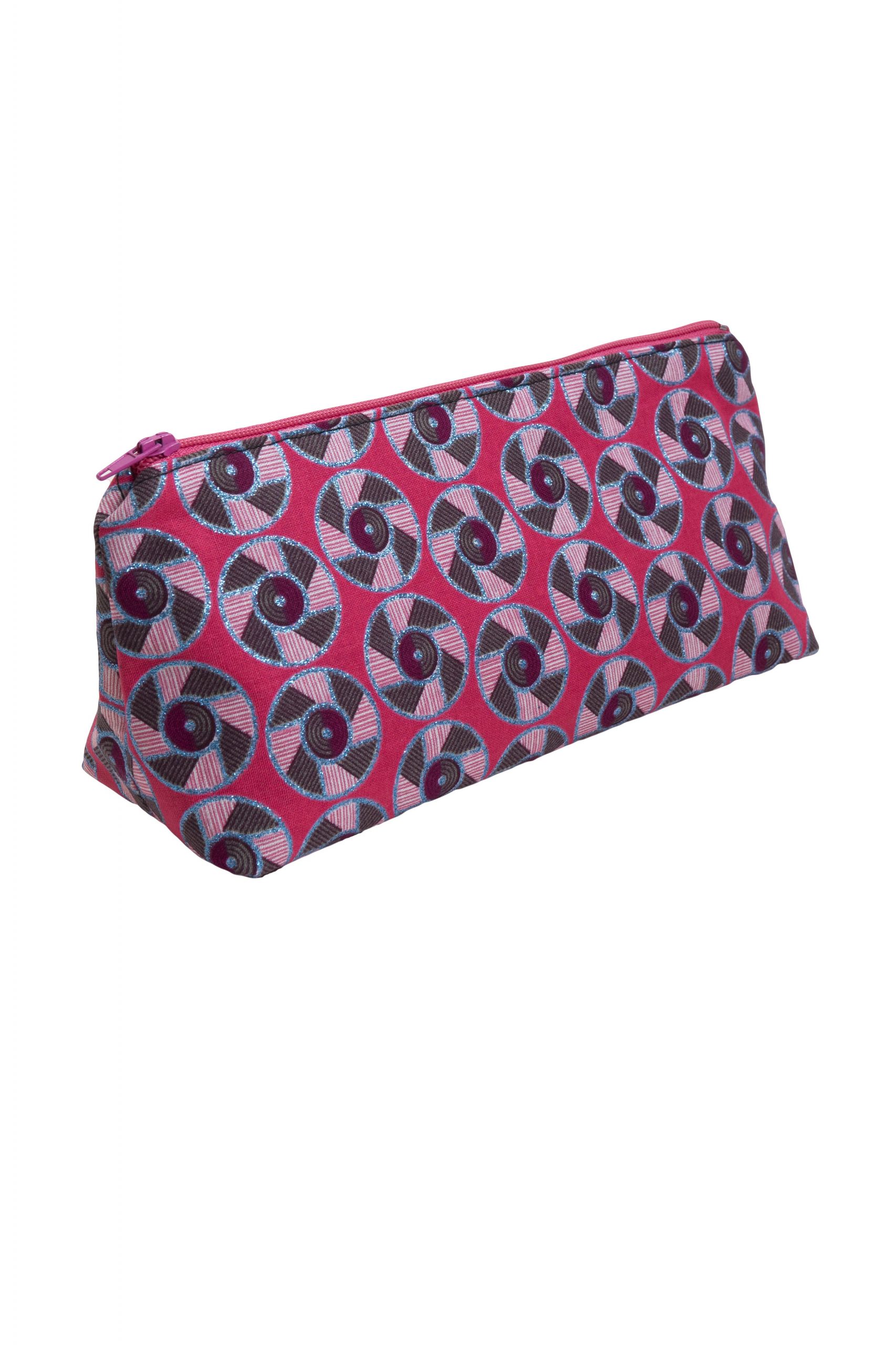 Hot pink ‘Disco’ Small Makeup Bag