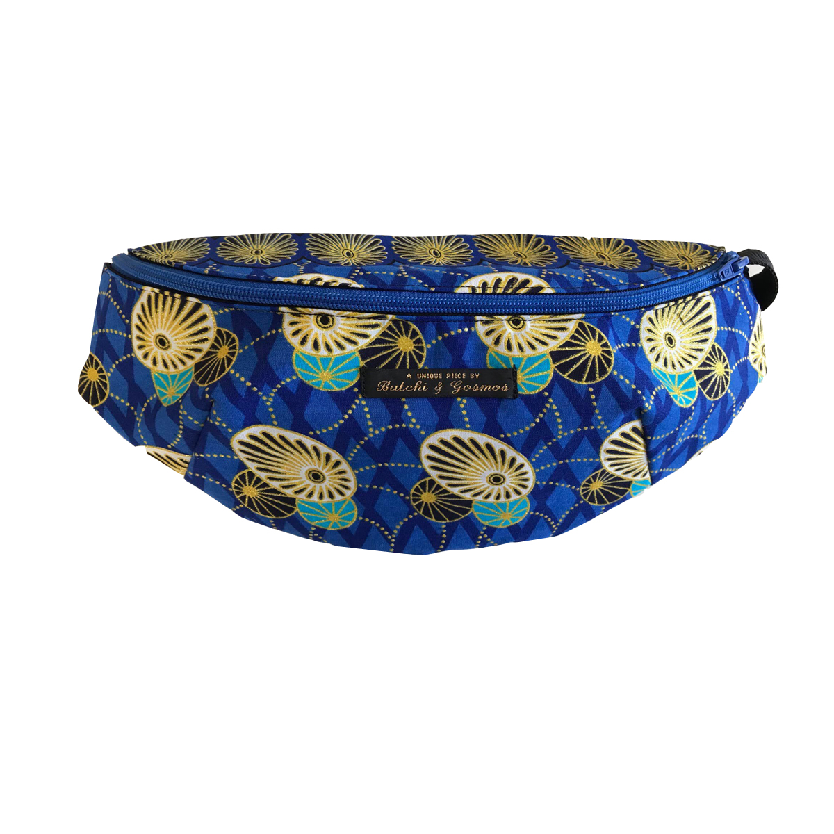 ‘Blue Illuminations’ Shimmer pattern Handmade Bumbag
