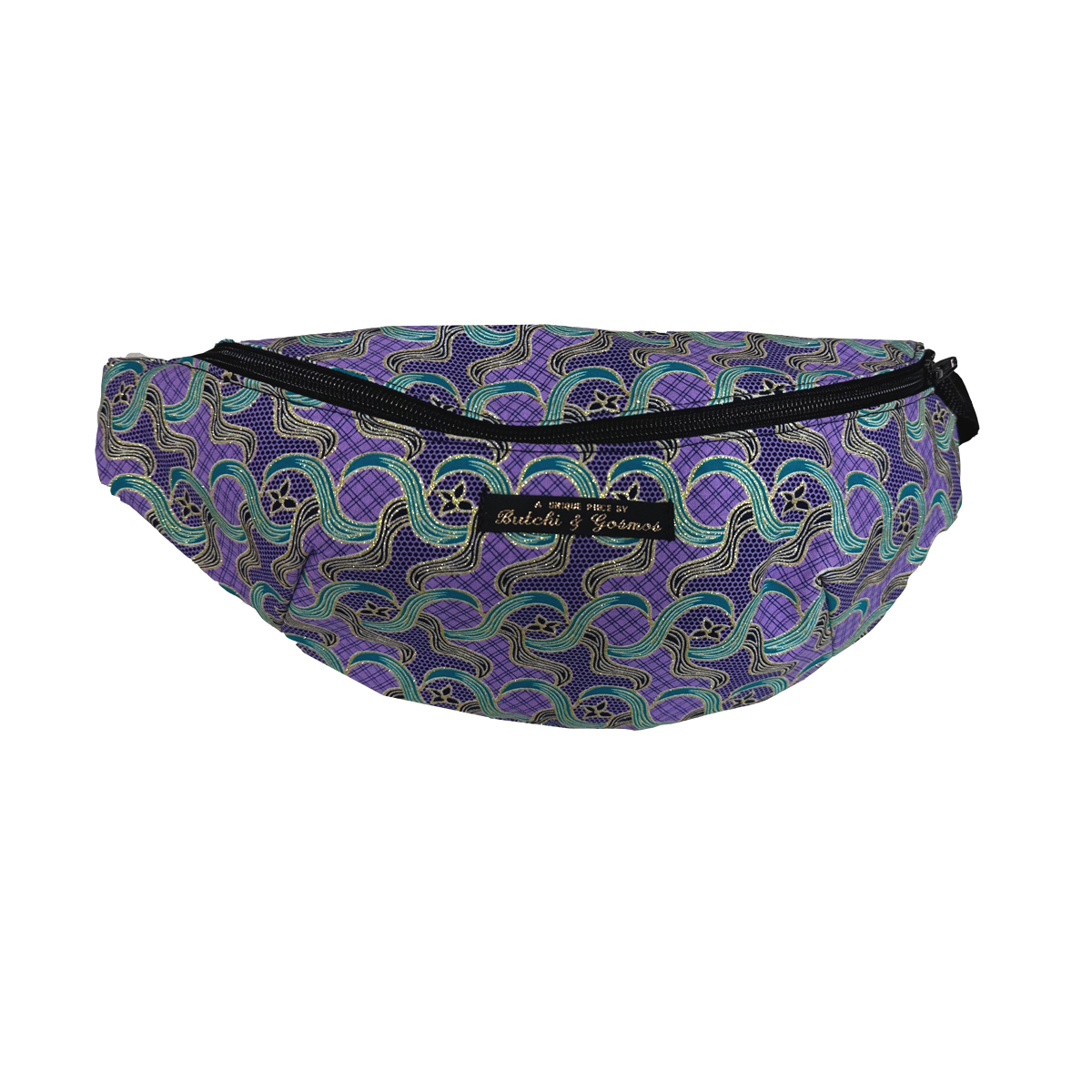 ‘Lilac Estate’ Shimmer pattern Handmade Bumbag