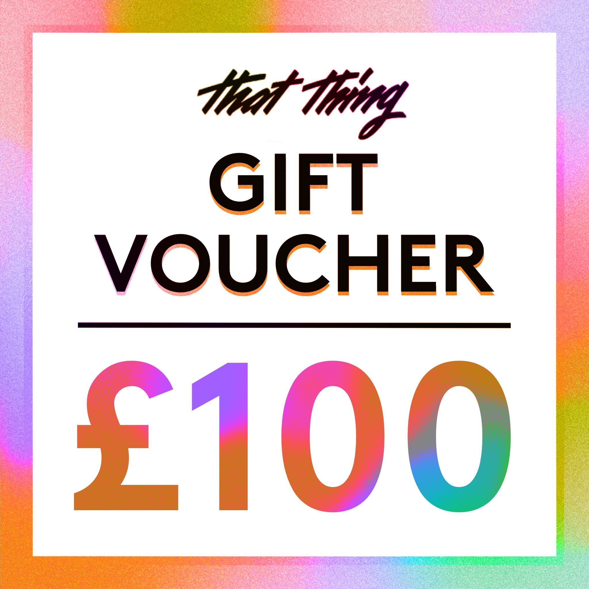 Gift Voucher – £100