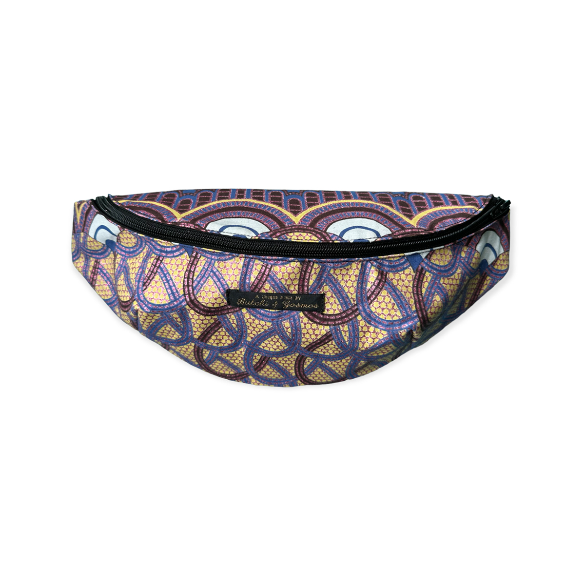 ‘Lilac Art Deco Arches’ Shimmer pattern Handmade Bumbag