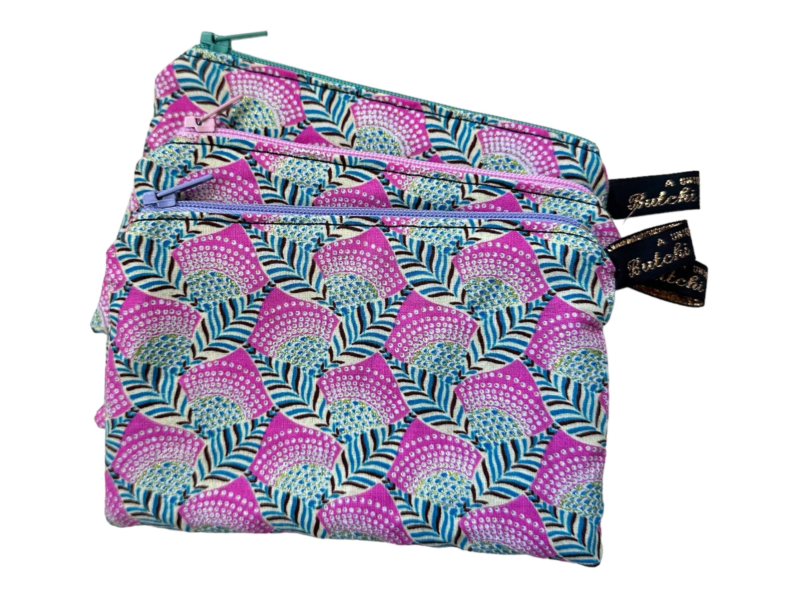 Pink ‘Champagne flowers’ Print Coin Purse wallet