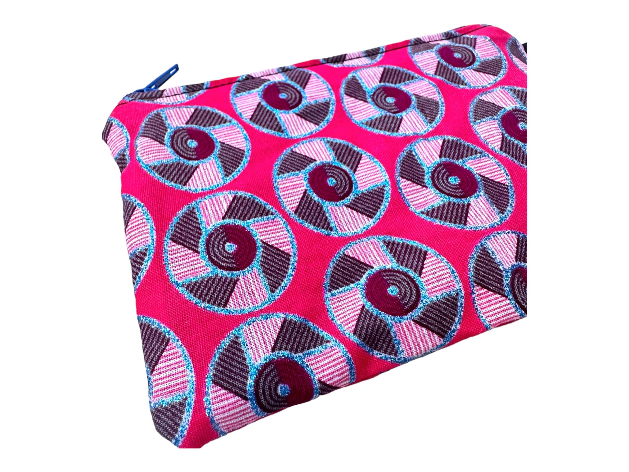 Hot pink ‘Disco’ Print Coin Purse wallet