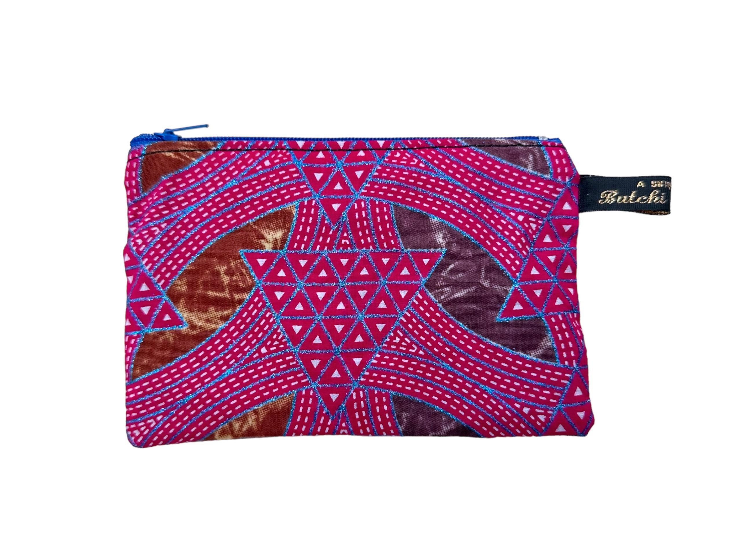 Deep pink ’Nebula’ Print Coin Purse wallet