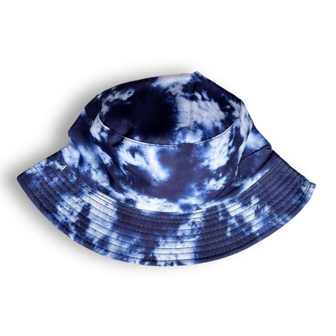 Bleached Out Blue Bucket Hat