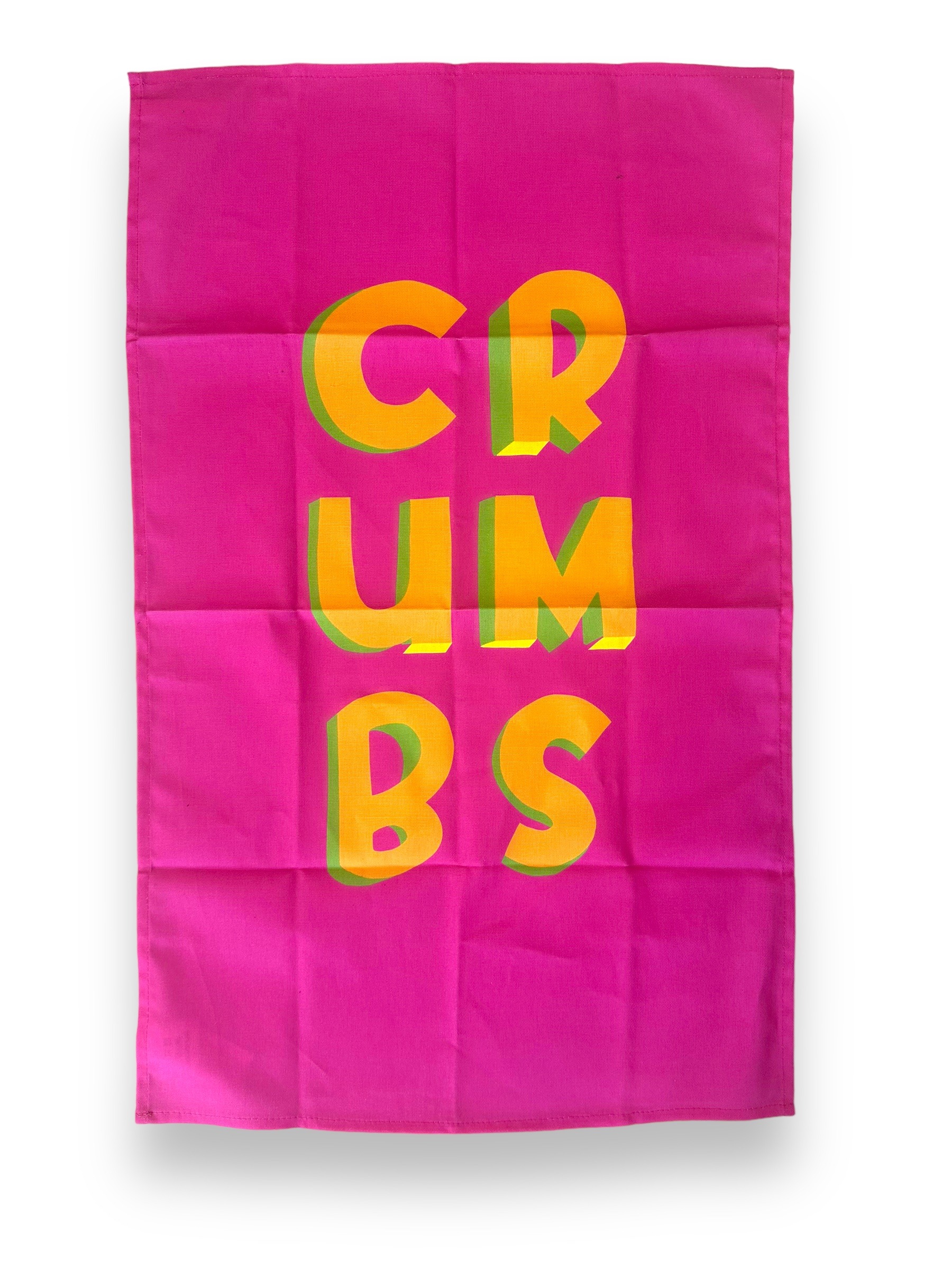 CRUMBS Tea Towel by Happy Stuff Studio