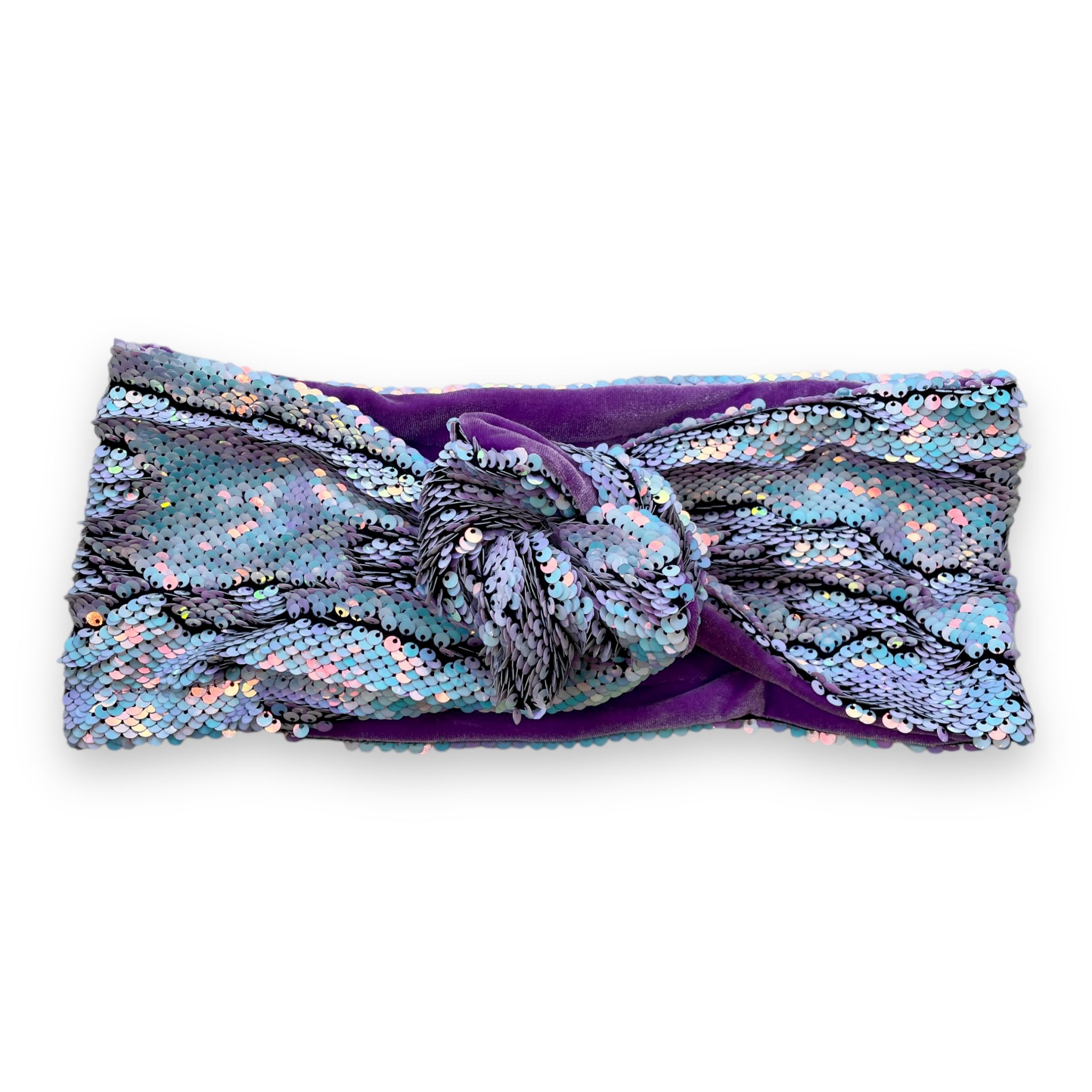 Sequin wired Headband Lilac blue and purple