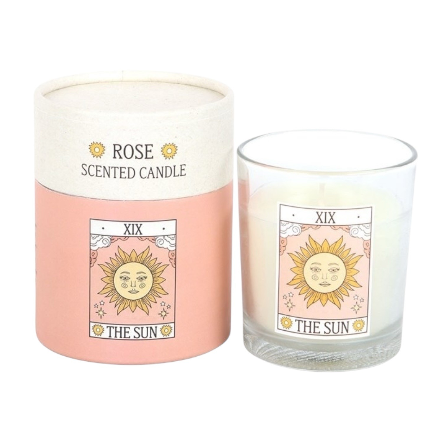 ‘The Sun’ Tarot Card Rose Candle