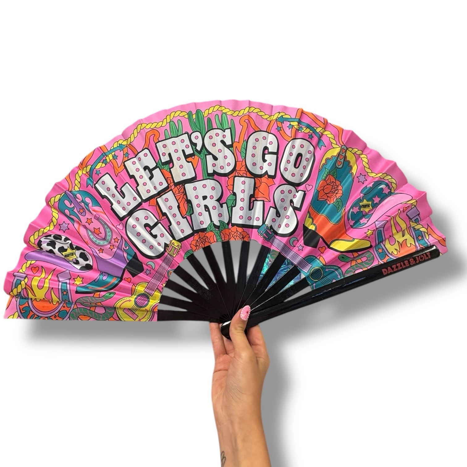 Lets Go Girls Hand Fan